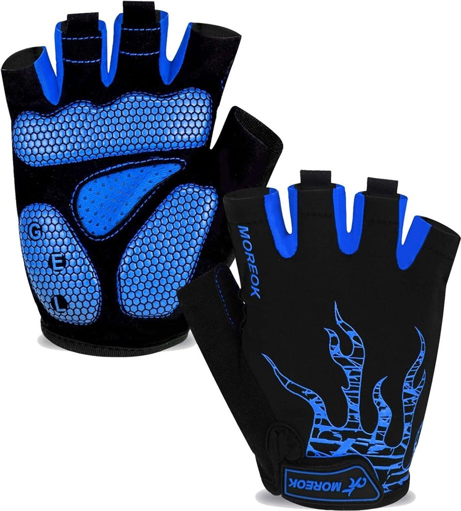 Premium Halbfinger Fahrradhandschuhe, rutschfeste, Fitness Produktbild 