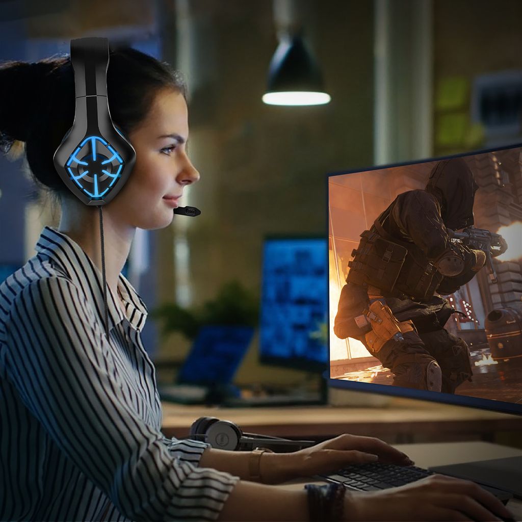 7MAGIC Gaming-Headset für PS4, PS5 PC, Xbox One, iPod, Produktbild 10