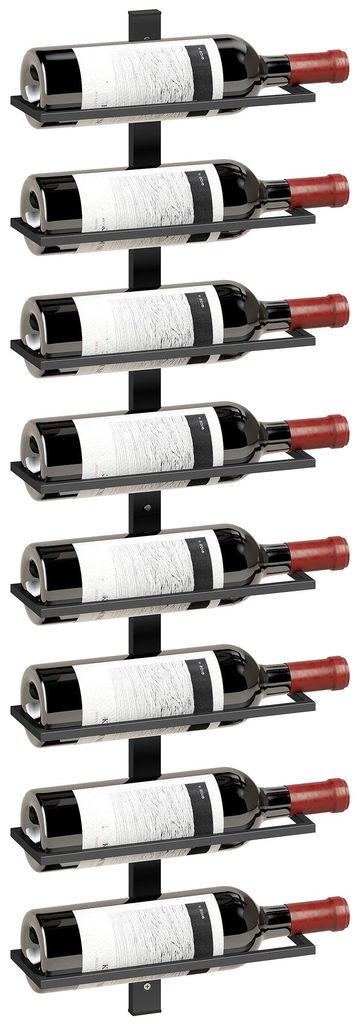 HOMCOM Weinregal Flaschenregal zur Wandmontage für 8 Produktbild 