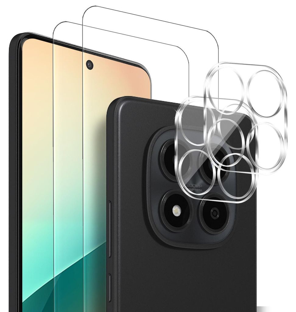 2x Display + Kamera Glas für Xiaomi Redmi Note 15 Pro 5G Panzerfolie Displayglas Kameraglas 9H Schutzglas