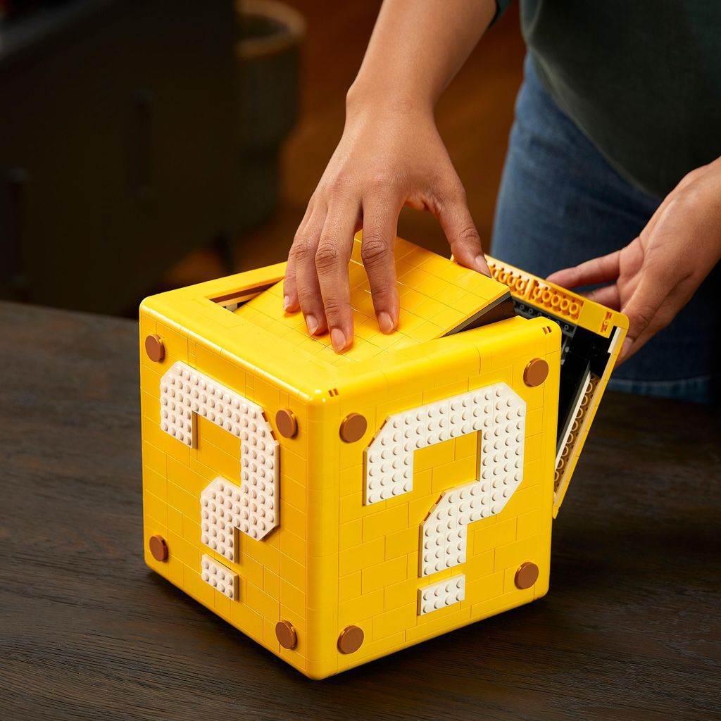 LEGO Fragezeichen-Block aus Super Mario 64, 3D Set für Produktbild 4