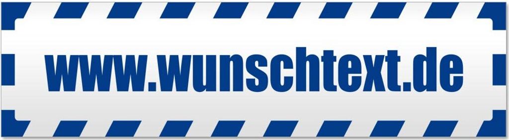 www.wunschtext.de gestreift Magnetschild Schild magnetisch