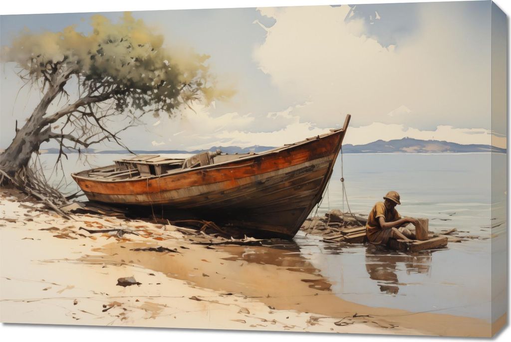 Bild 90x60cm Küstenruhe
