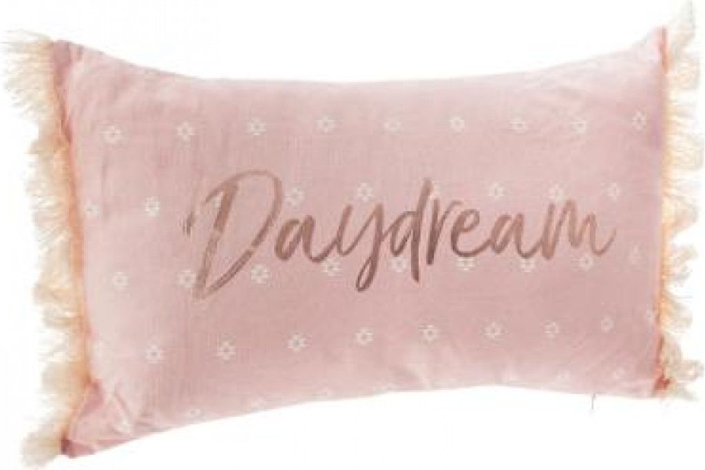 Dekokissen DAYDREAM, mit Fransen, 50 x 30 cm, rosa