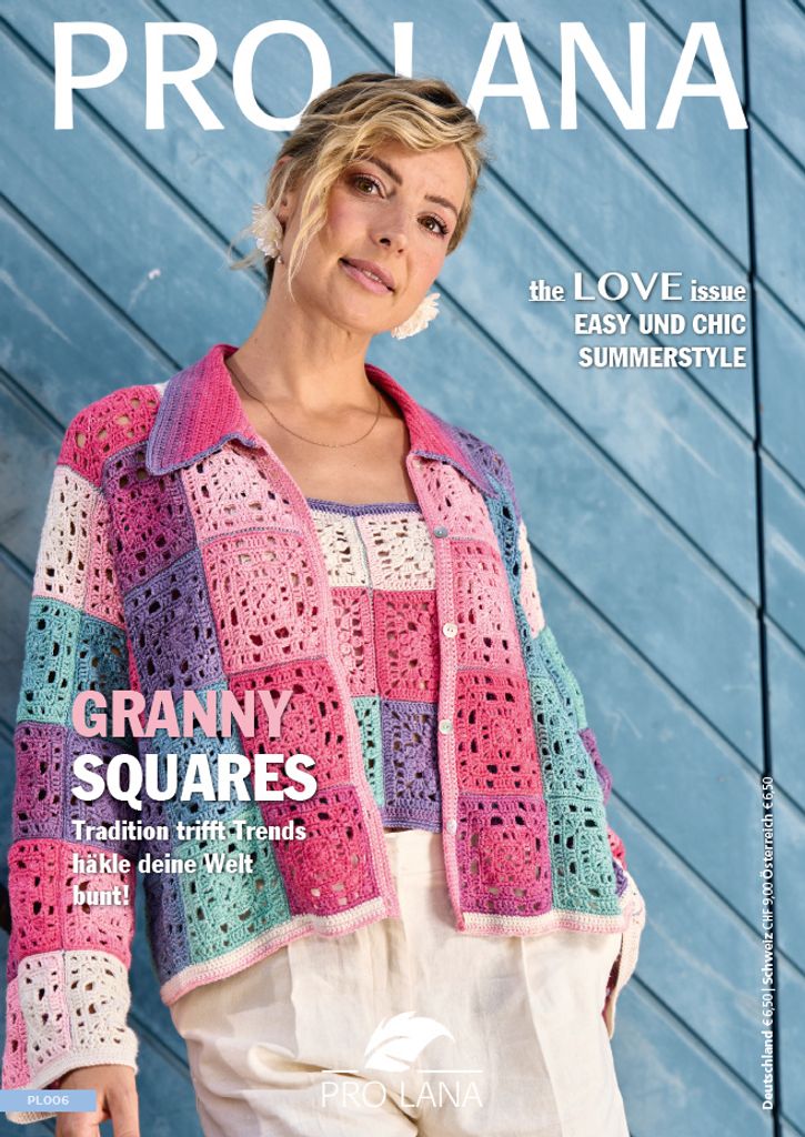 Pro Lana Magazin 1-2-3 Ideen - GRANNY SQUARES, Tradition trifft Trends