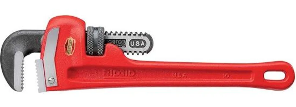 Pince-tube robuste 10 pouces rouge pour travaux de plomberie intensive