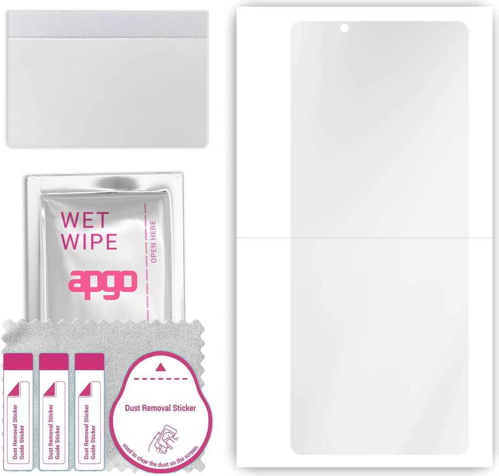 apgo Hydrogel Schutzfolie, Klar, kompatibel mit Sony Xperia 5 IV, flexibele Displayschutzfolie, Folie mit Positionierhilfe, kratzfest, einfache Mon...