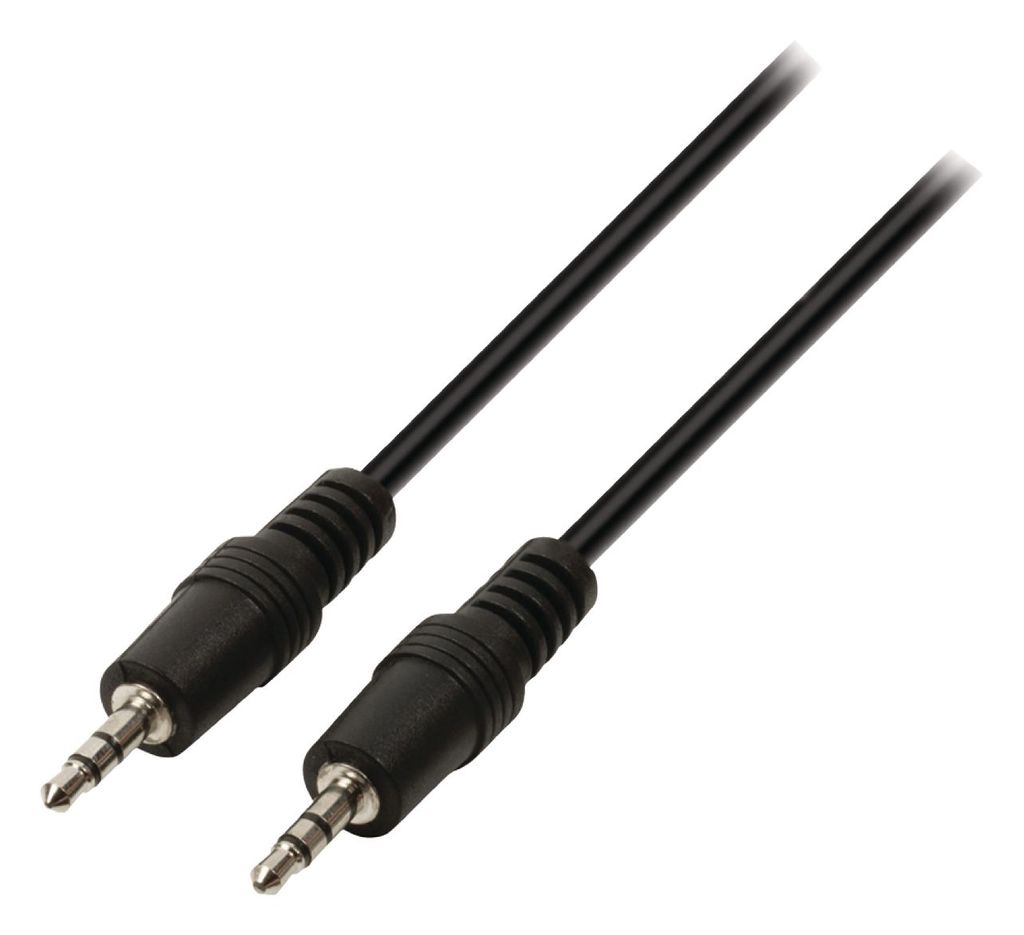 Valueline vlap22000b05 Klinken-Stereo-Audiokabel 3,5 mm Stecker – 3,5 mm Stecker 0,50 m schwarz