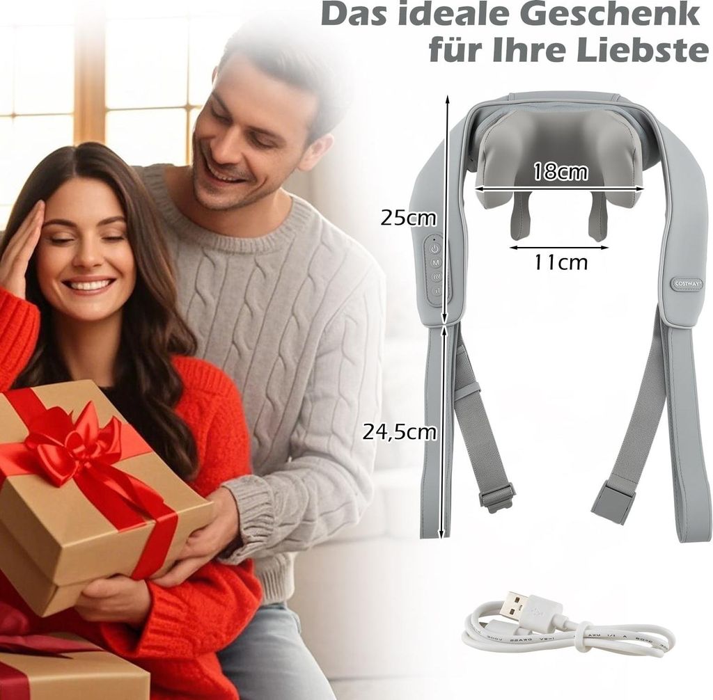Shiatsu-Nacken- und Schultermassagegerät, Produktbild 