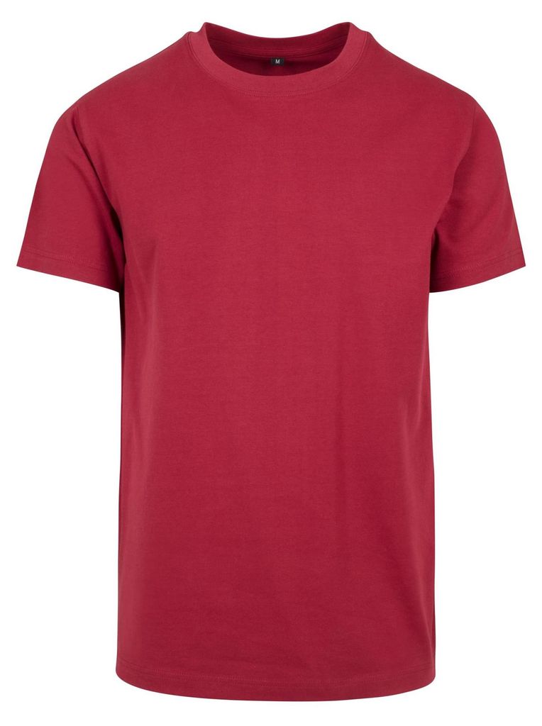 Build Your Brand - T-Shirt Rundhalsausschnitt für Herren/Damen Uni LT1926 (M) (Burgunderrot)