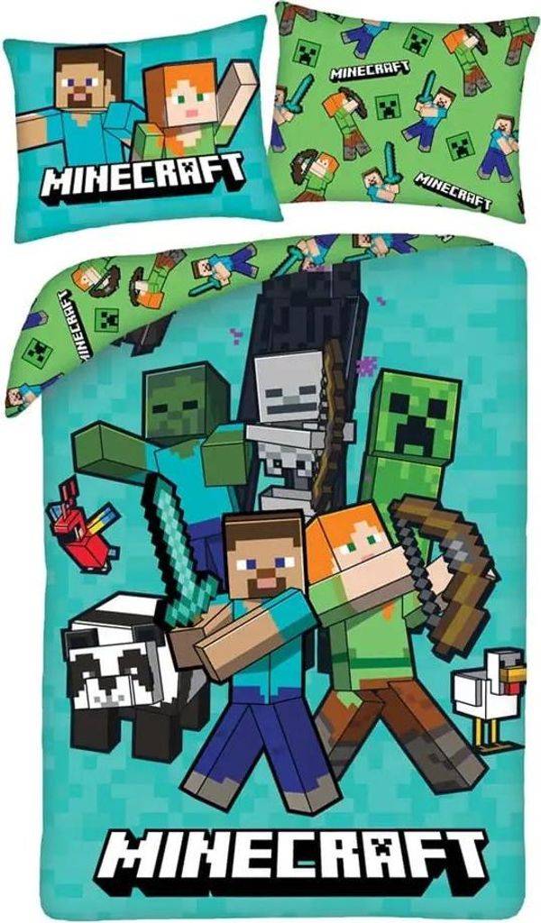Biancheria da letto Minecraft Ver. 5 140 x 200 cm / 70 x 90 Immagine del prodotto 