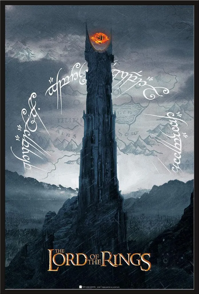 Affiche Sauron avec cadre interchangeable Shinsuke en plastique
