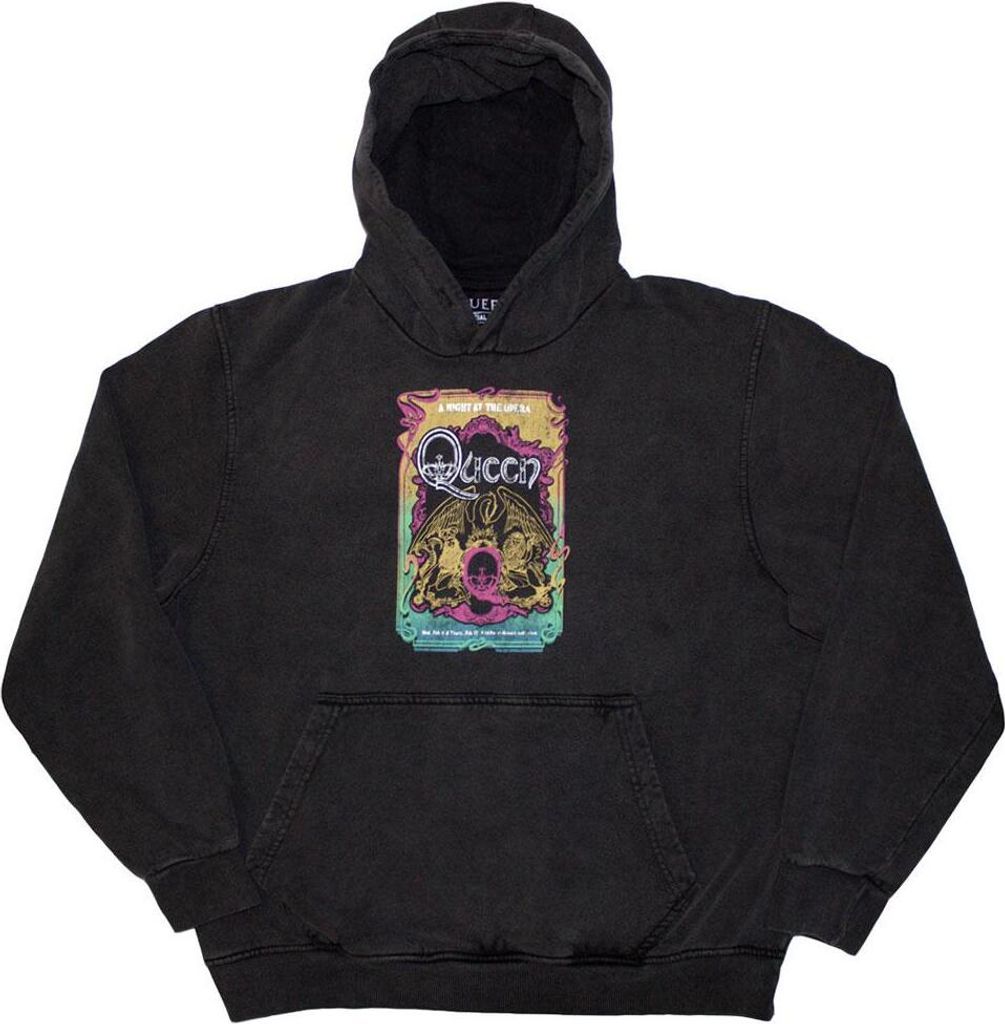 Queen - "A Night At The Opera Tour '76" Kapuzenpullover Zum Überziehen für Herren/Damen Uni RO12826 (XL) (Anthrazit)