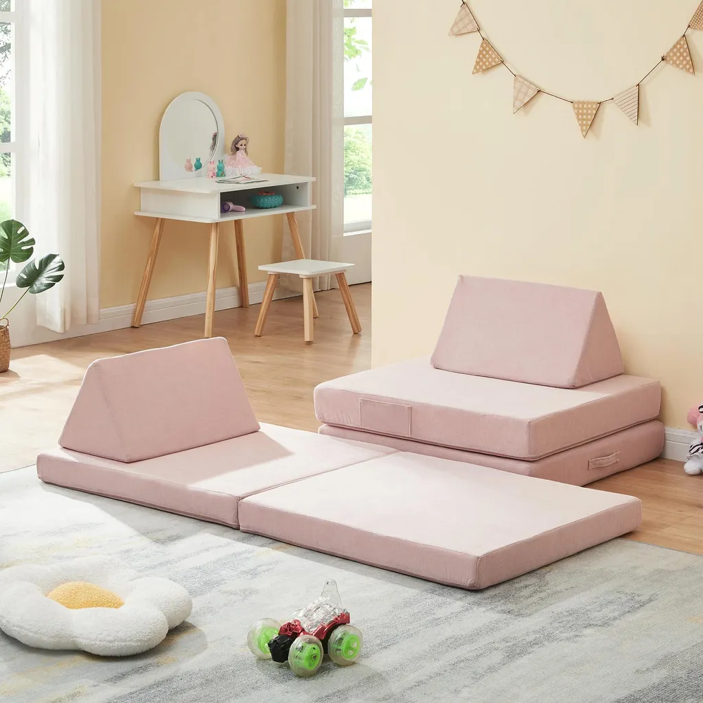 Offerta Divano Gioco Norhulta 5 Pezzi | Divanetto Rosa in Schiuma
