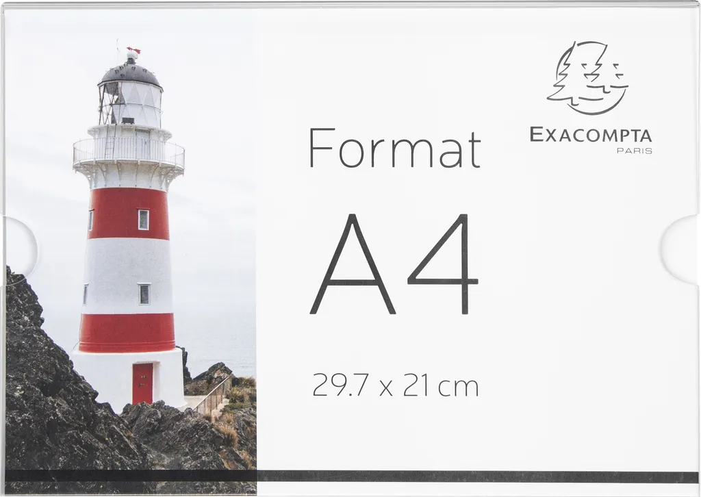 Exacompta 10x Porte-visuel mural horizontal A4 Cristal 84858QD Qualité