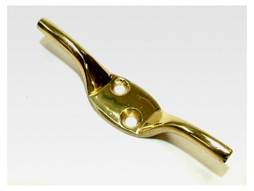 10 x Messing Cleat Haken und Schrauben für Rollo-Wandbefestigung