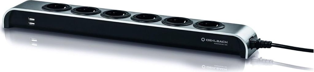 Oehlbach Powersocket 505 Steckdosenleiste ALU gebürstet