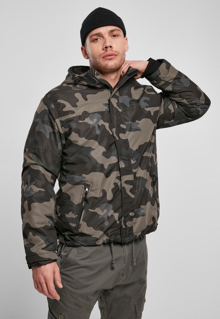 Brandit Frontzip Windjacke Größe 3XL Farbe Dunkles Tarnmuster