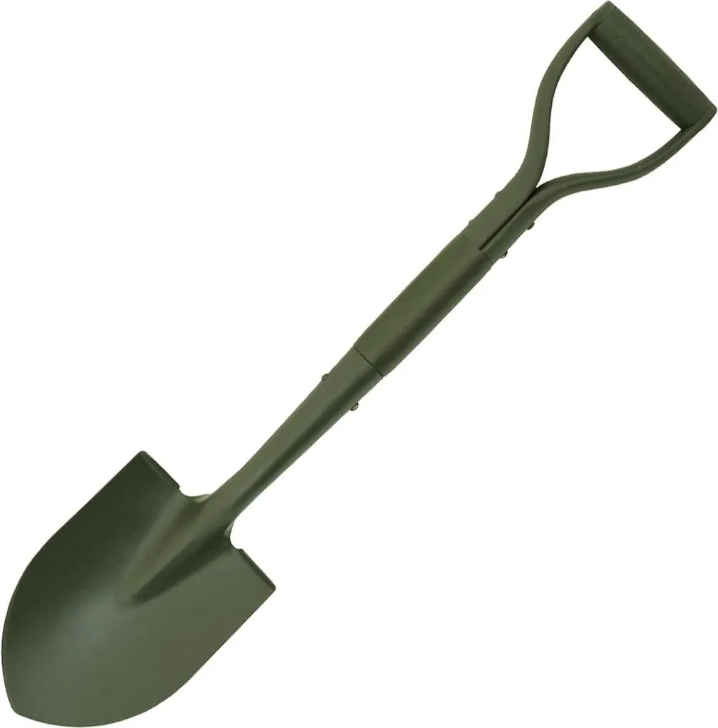 Pelle pliable militaire Bêche en acier MFH Vert Olive style Jeep Type II
