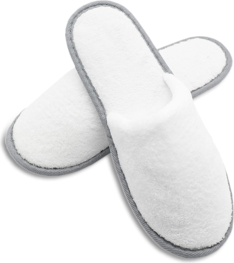 Hausschuhe/Hotelschuhe, 10er Set, weiß, 100% Polyester Produktbild 