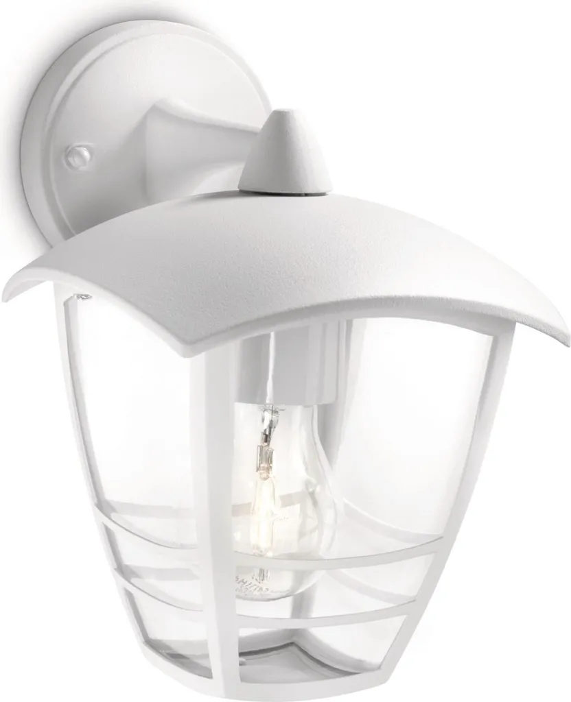 Applique Murale Extérieure Blanche IP44 Philips myGarden Descente E27