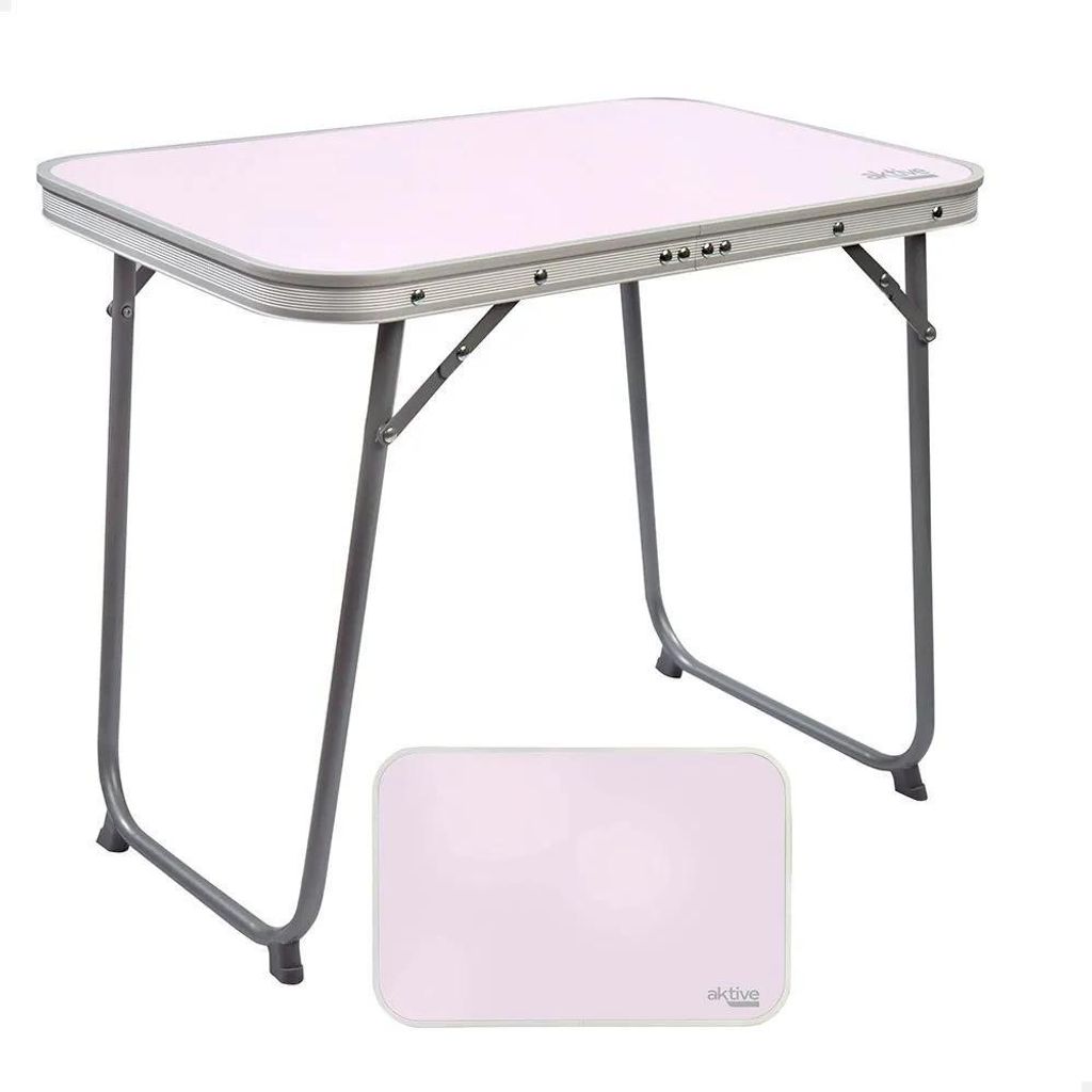 Aktive Klapptisch Aluminium 60x40x50 Cm Weiß Weiß One Size