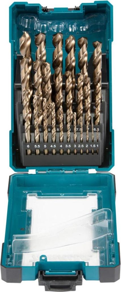 Makita Bohrer-Set 25-tlg., Ø 1-13 mm, HSS-Co, Rundschaft