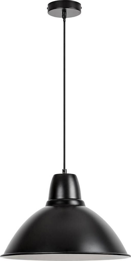 Rabalux 72013 Pendelleuchte 1 Spot Wilbour, E27, schwarz-weiß, rund, Industriell, ø360mm