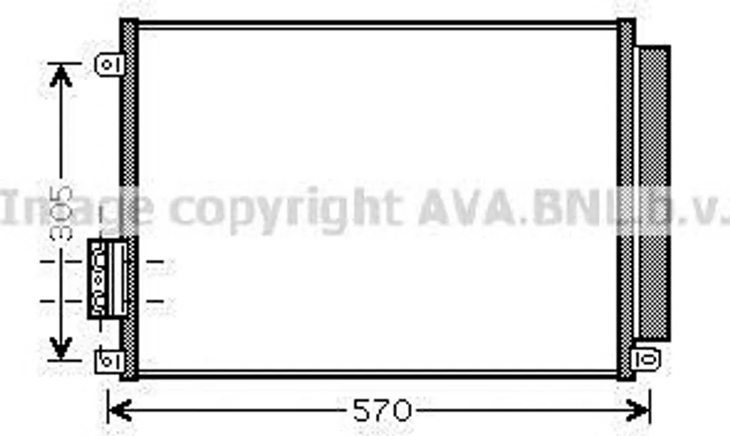 Condenseur de Climatisation pour Fiat Panda et 500 - Pièce OE 51786211