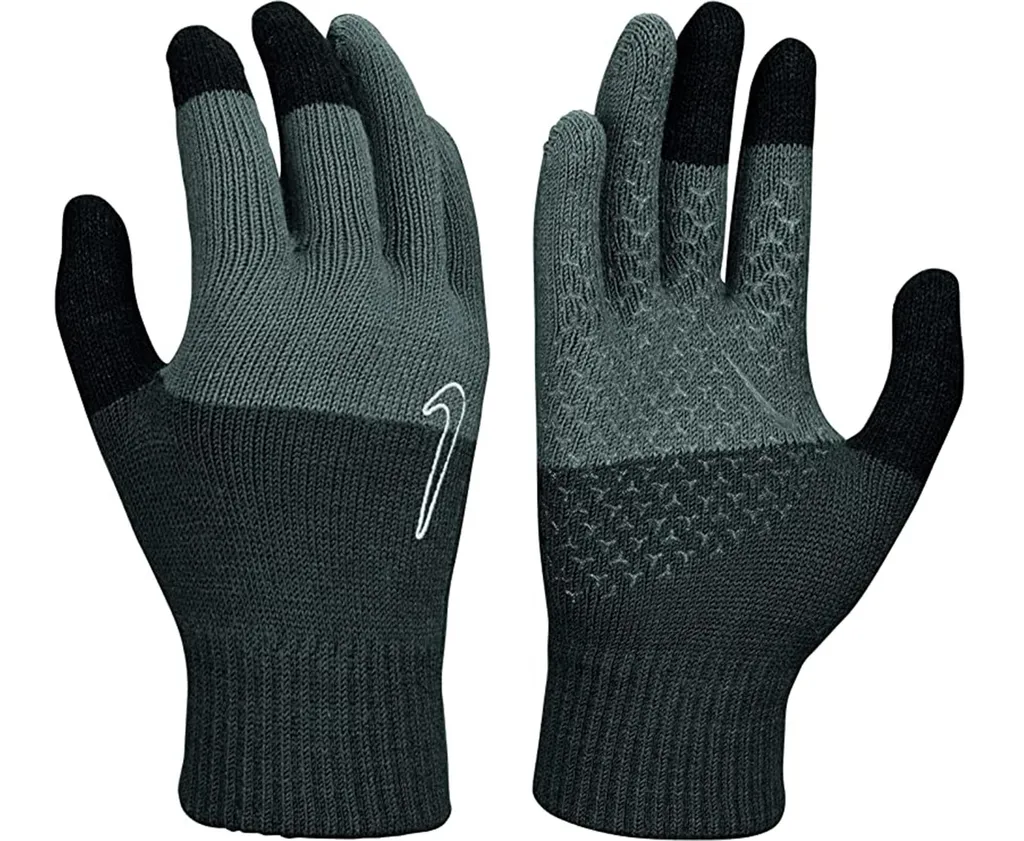 Nike Knitted Tech Grip Training Gloves - Antracite Nero Bianco S/M