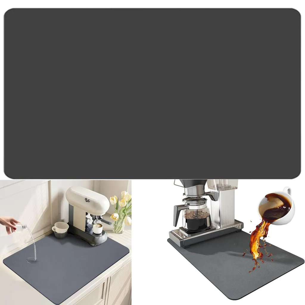 Tapis de protection plan de travail 60x50 cm pour cafetière et cuisine