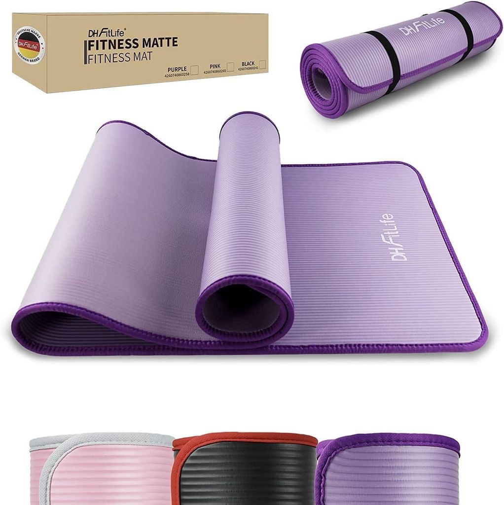 DH FitLife Tapis fitness NBR 10 mm, 183x61 cm, Image du produit 