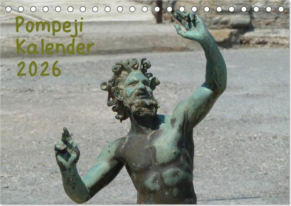 Pompeji-Kalender (Tischkalender 2026 DIN A5 quer), CALVENDO Monatskalender