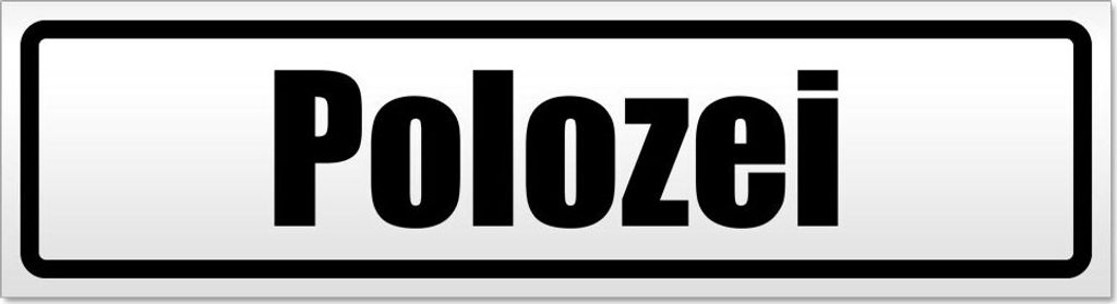 Polozei Magnetschild Schild magnetisch