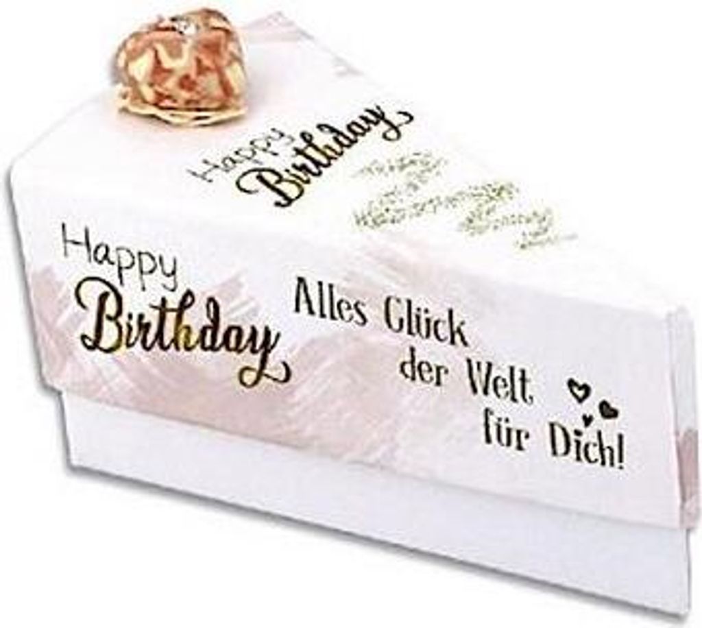 Tortenstück Little Luck Happy Birthday! Alles Glück der Welt für Dich