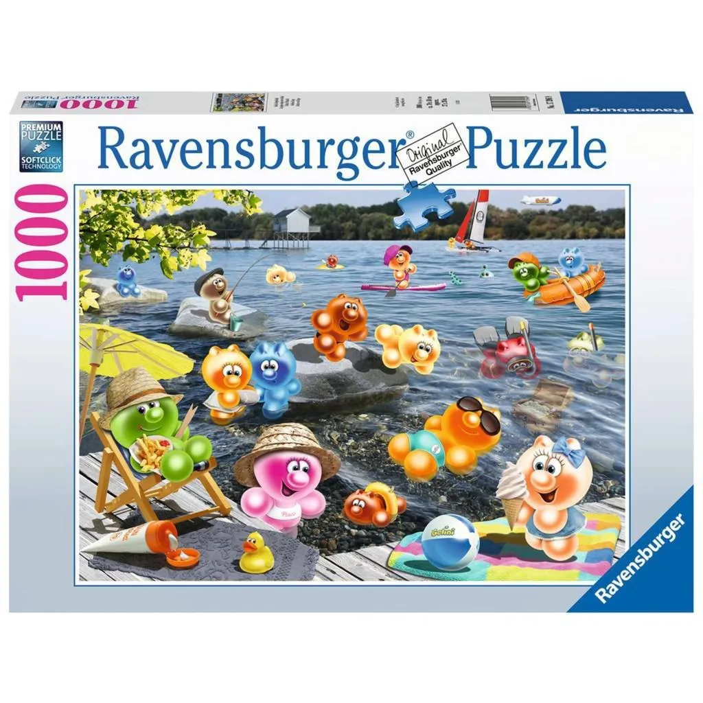 Puzzle 1000 pièces Gelini pique-nique mer qualité Softclick 70x50 cm