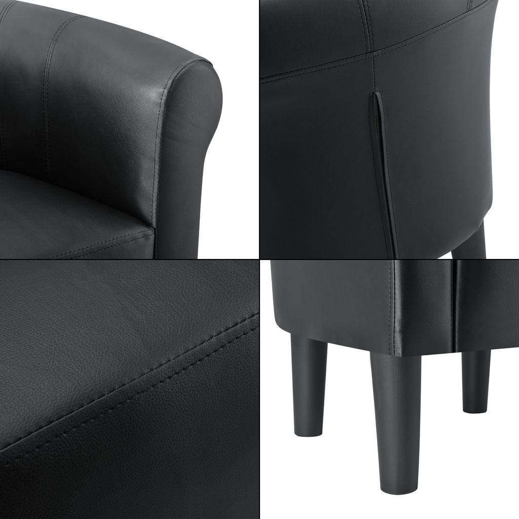 Křeslo Black Club Armchair Lounge Armchair Cocktail Obrázek produktu 4