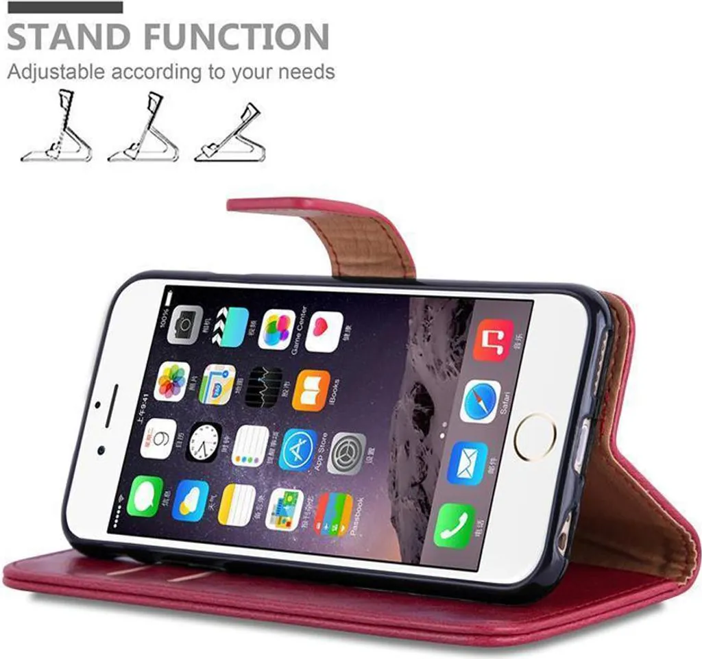 Cadorabo Custodia Professionale iPhone 6 Plus / 6S Plus Rosso Scuro - 5