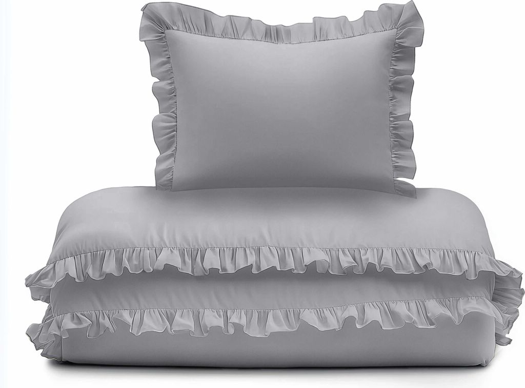 Detexpol Biancheria da letto in cotone 100x135 grigio Immagine del prodotto 