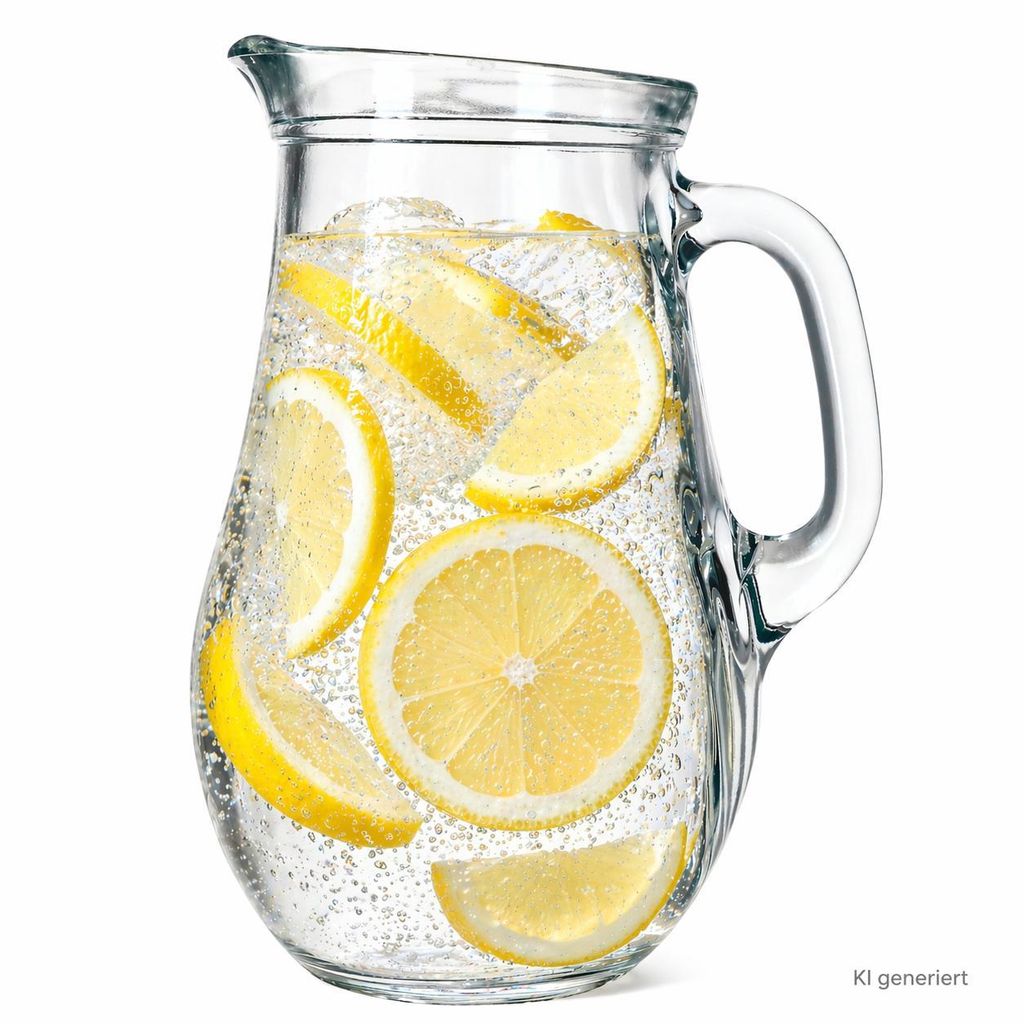 Glaskrug bauchig 1,85L aus gehärtetem Glas klar, Brunch Produktbild 