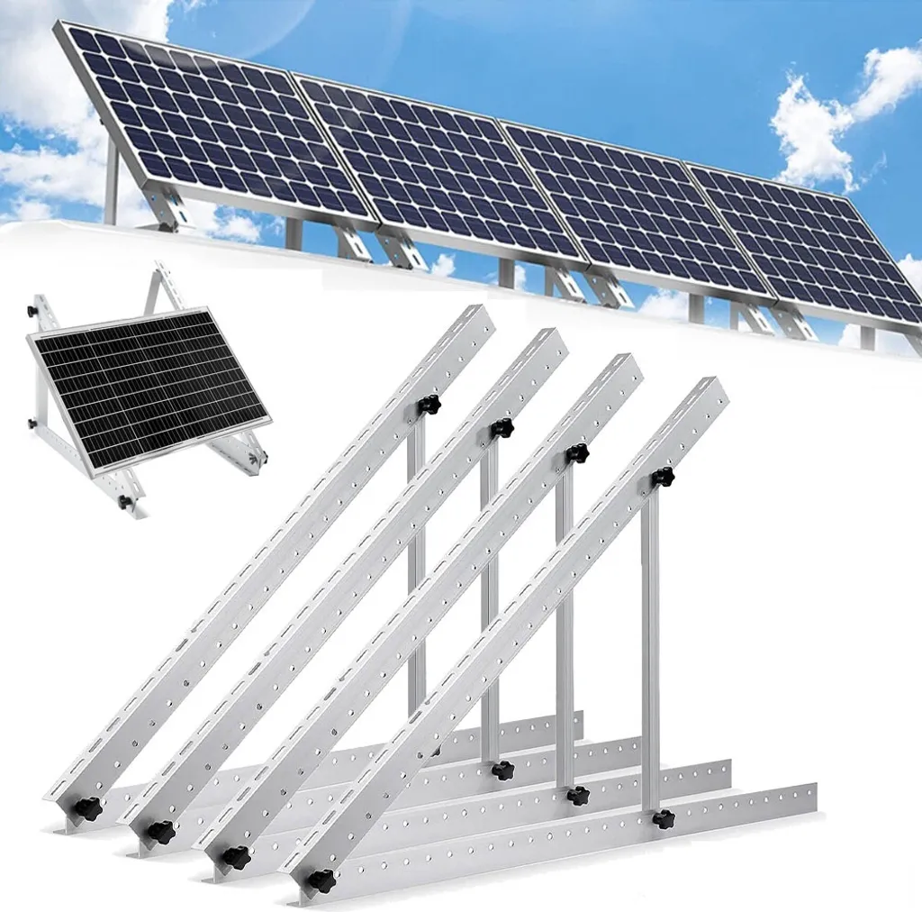 Set 4 Supporti Modulo Solare 118cm | Staffa Elevazione Centrale Balcone