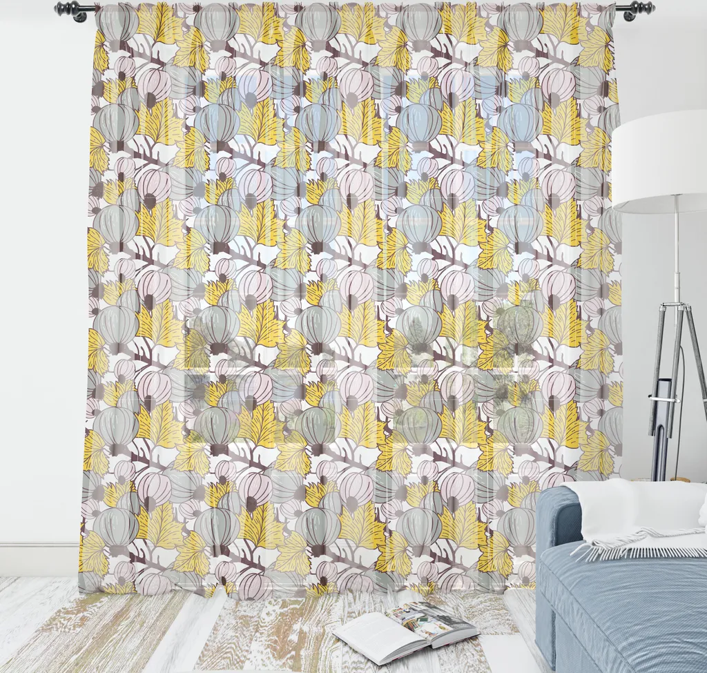 Arazzo Estetico ABAKUHAUS Foglie Fico - Raso Setoso 240x274cm