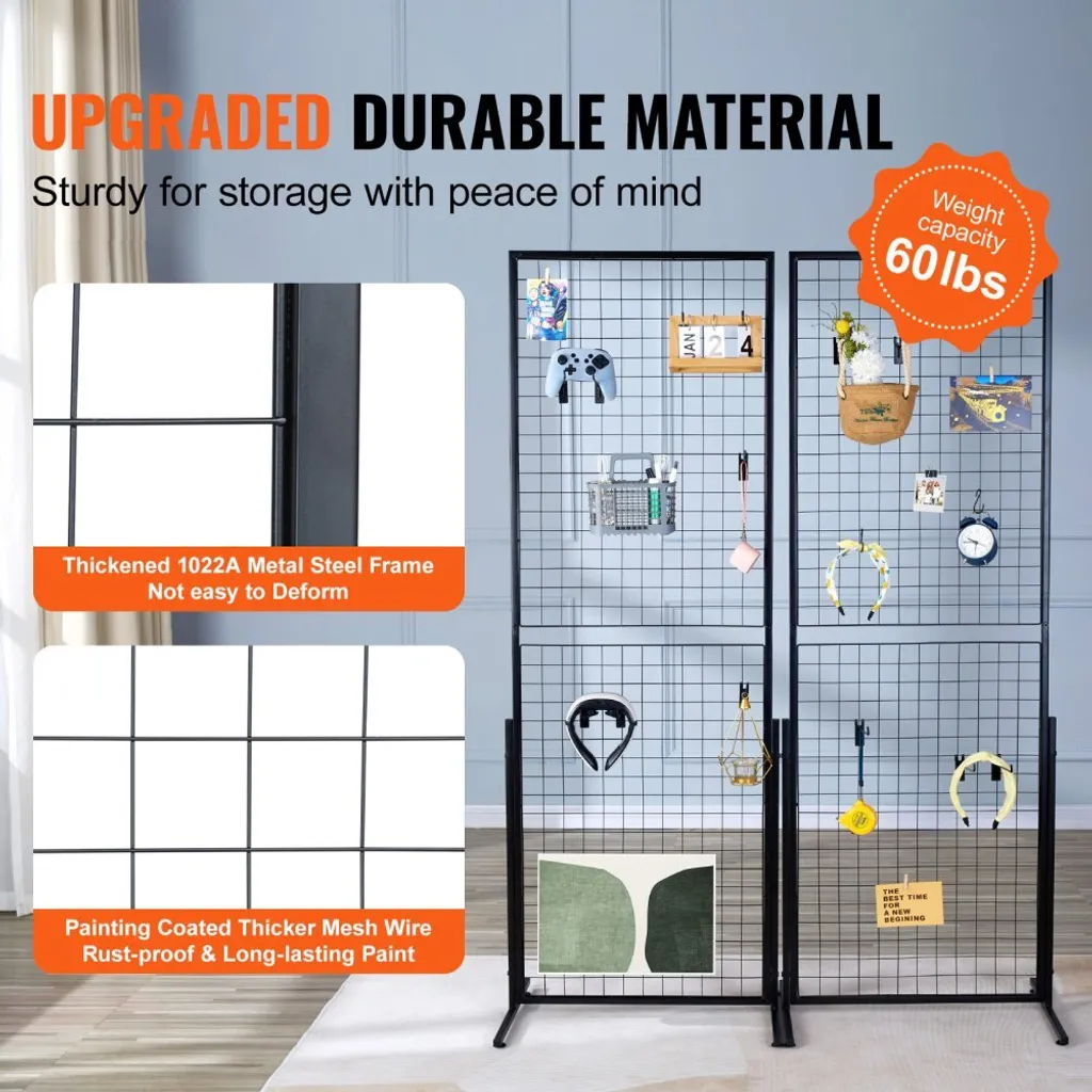 Pack 2 Grilles Murales Tower - Solution Gain de Place pour Rangement Vertical - 3