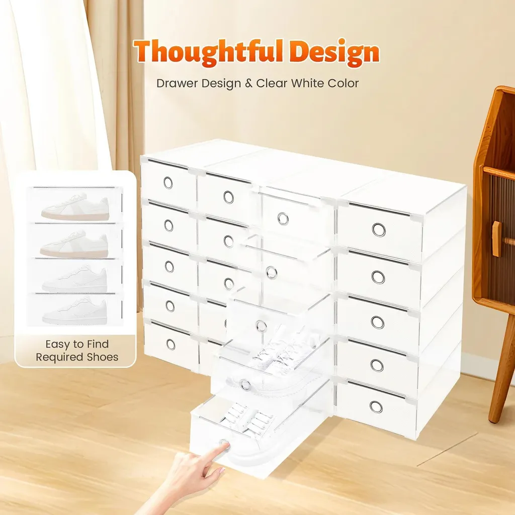 Rangement pour chaussures gain de place pour placard et dressing fermé