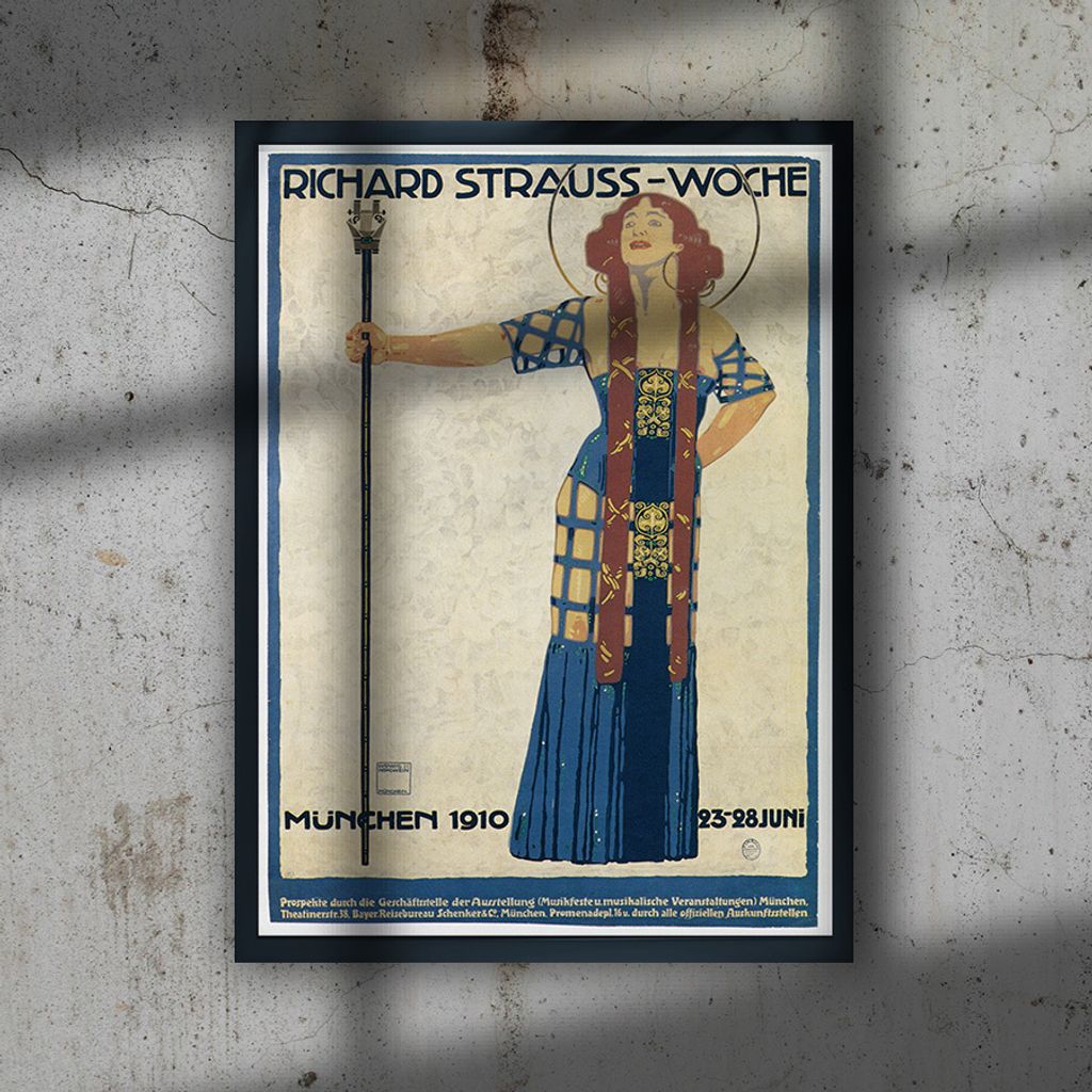 Vintage-Plakat - Münchner konzert - A4 (21 cm x 29,7 cm)
