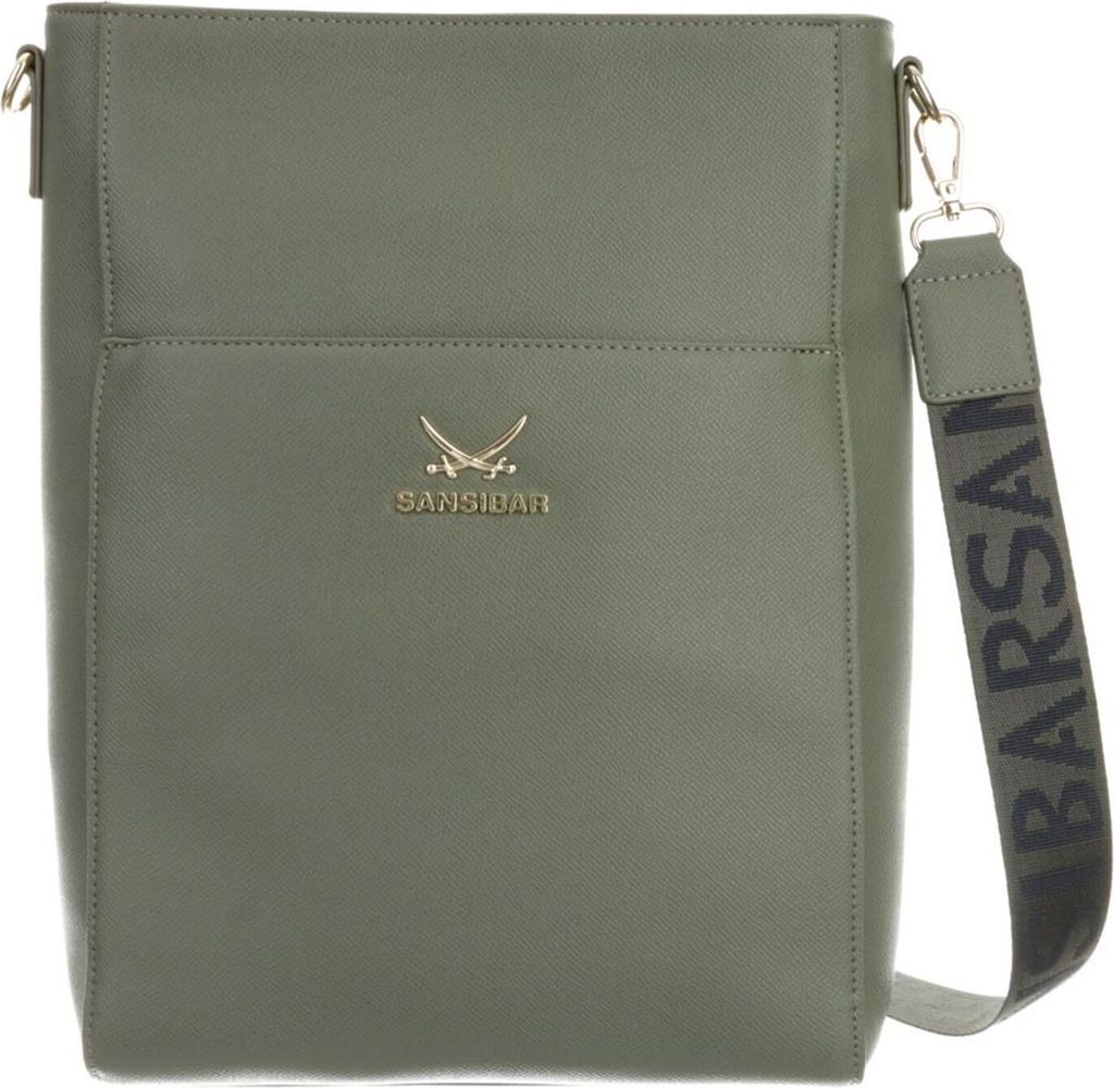 Sansibar Umhängetasche Schultertasche Shopper Bag Olive olivgrün