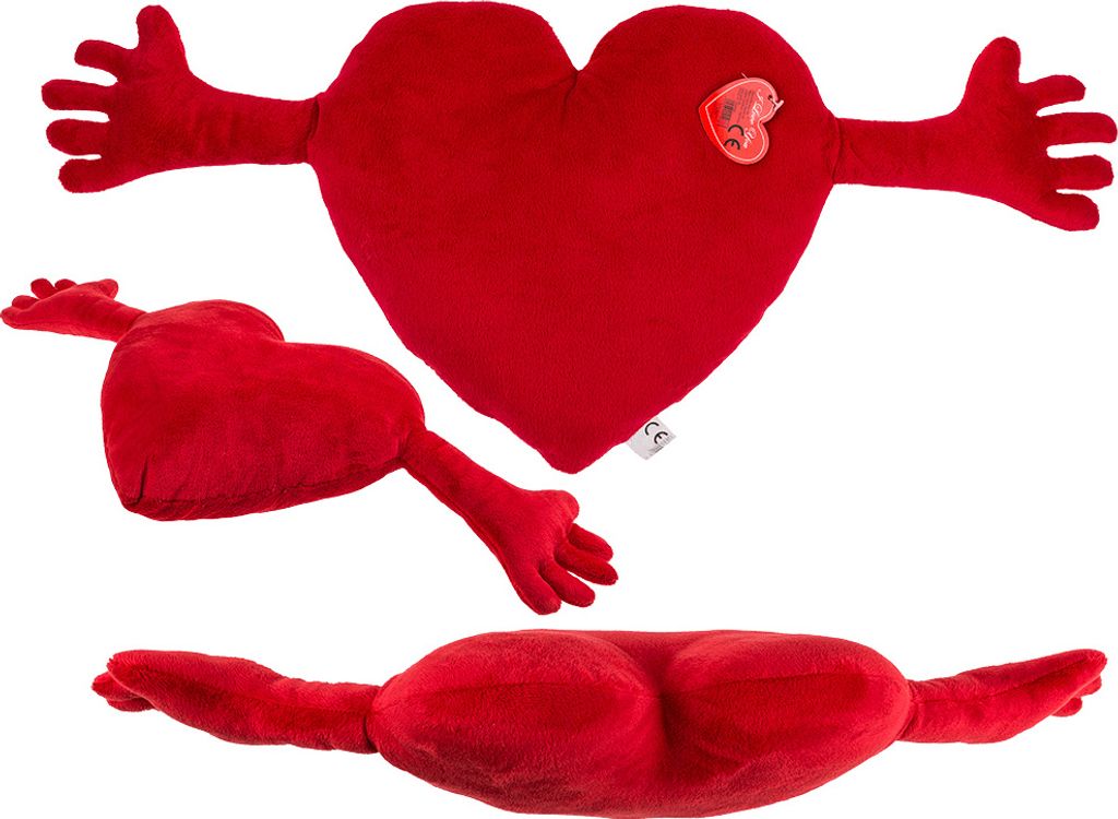 OOTB Rotes Plüschherz mit Armen ca. 70 cm Produktbild 
