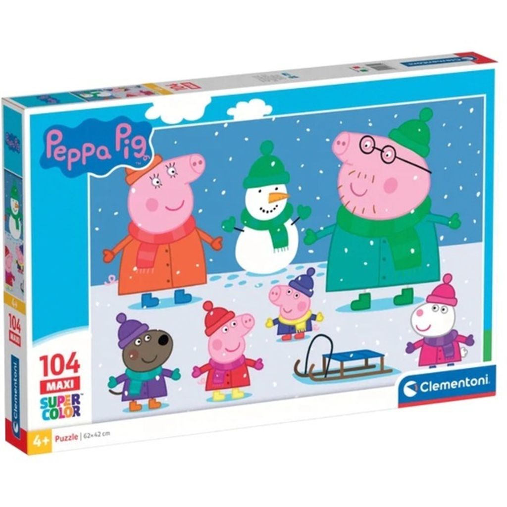 Supercolor Maxi - Peppa Pig (104 pezzi) - Clementoni 23752 Immagine del prodotto 
