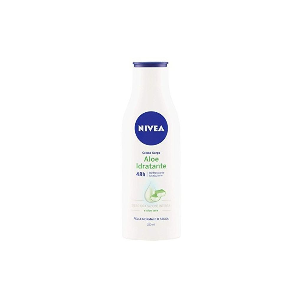 NIVEA Crema Corpo Aloe Idratante Pump, Creme, Unisex, Feuchtigkeitsspendend, Jeder Hauttyp, 250 ml, Flasche