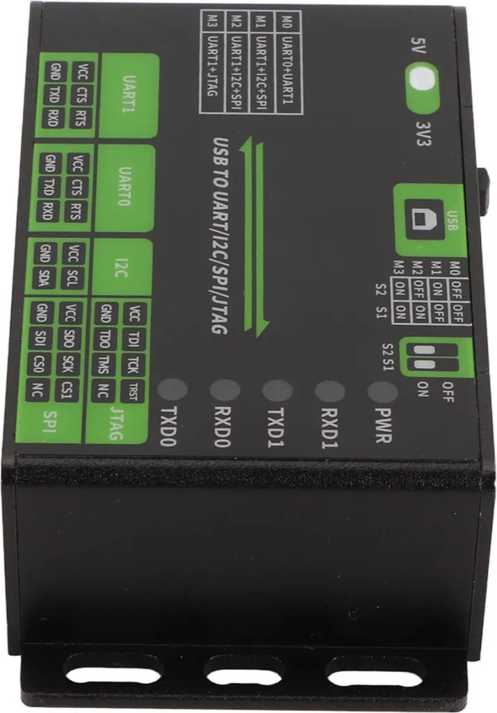Convertisseur USB multi-interface UART I2C SPI JTAG anti-interférences 5V - 3